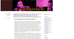 Desktop Screenshot of marshallandme.com