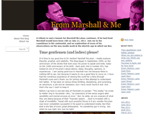 Tablet Screenshot of marshallandme.com
